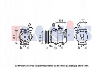 AKS DASIS 852813n -  Компрессор, кондиционер